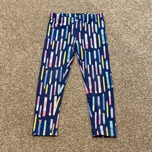 Carter's Crayon pattern pink top and navy leggings set